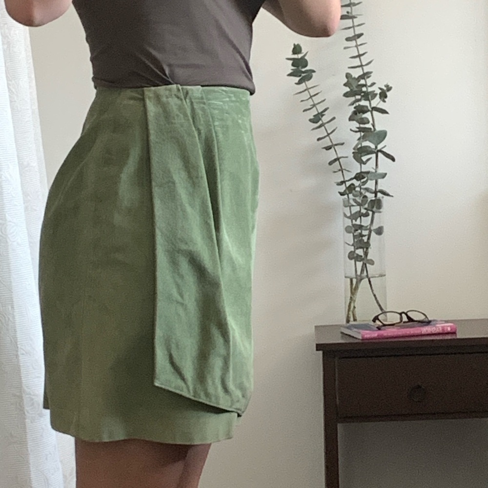 SOLD Asymmetrical Green Skirt